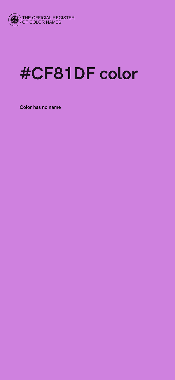 #CF81DF color image
