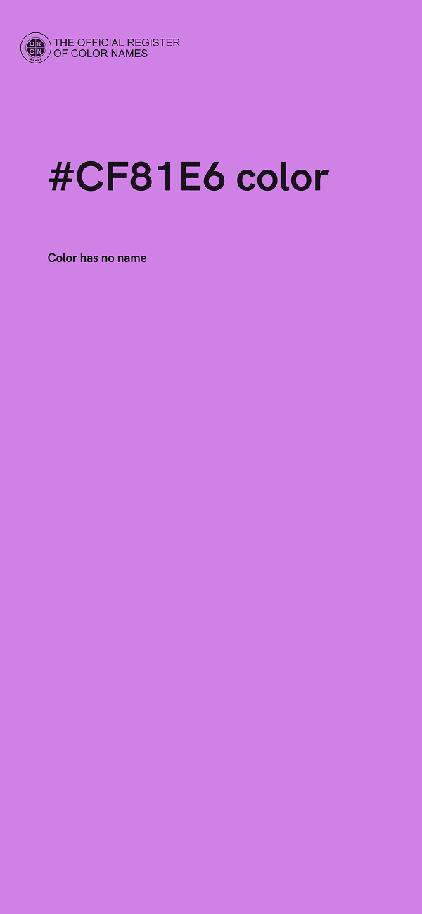 #CF81E6 color image