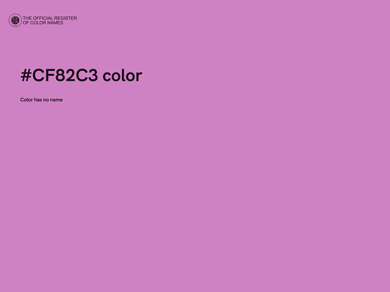 #CF82C3 color image