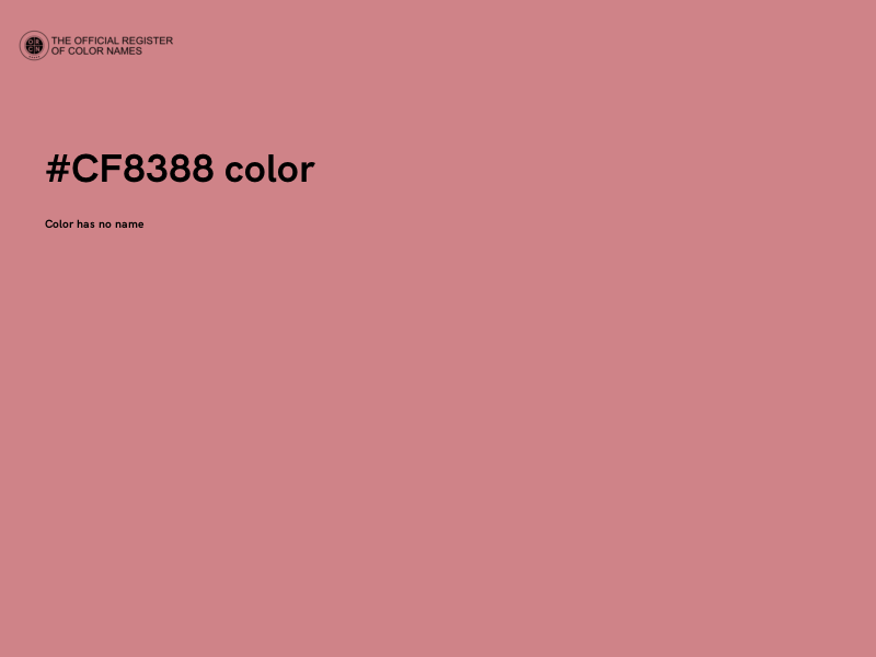 #CF8388 color image