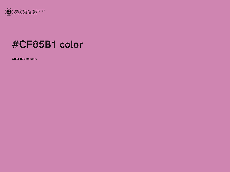 #CF85B1 color image