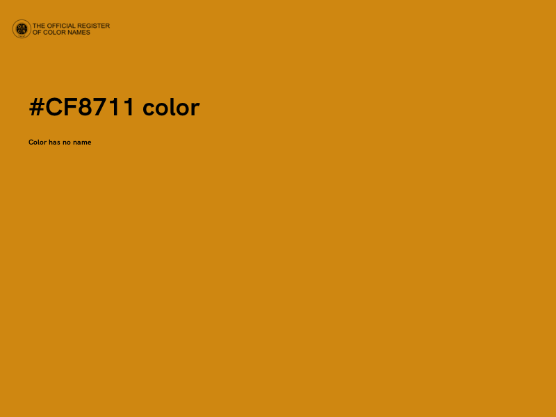 #CF8711 color image