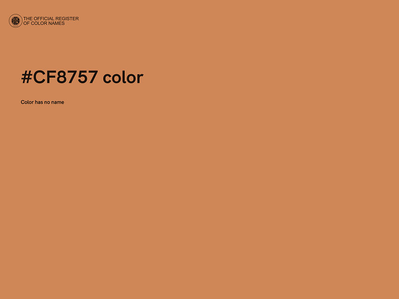 #CF8757 color image