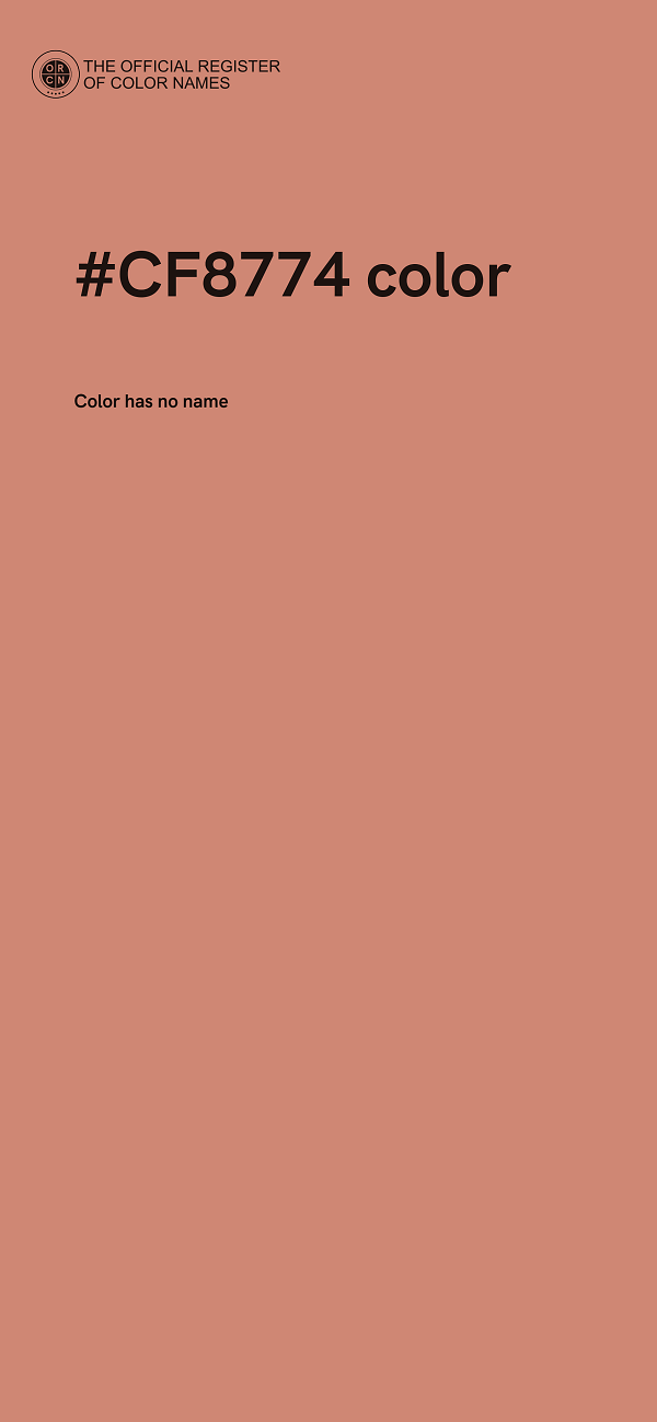 #CF8774 color image
