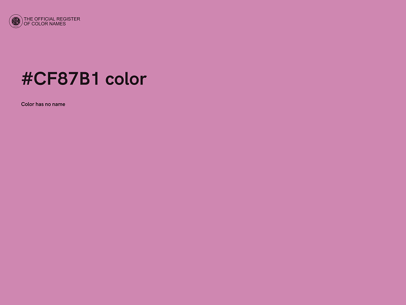 #CF87B1 color image