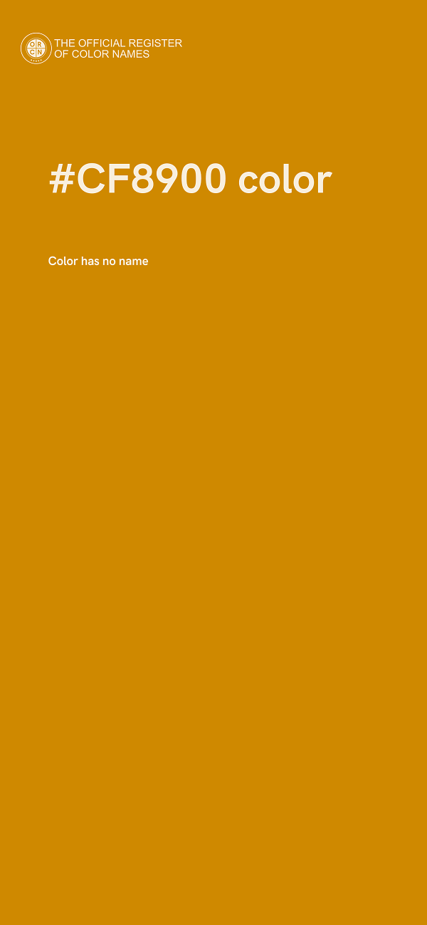 #CF8900 color image