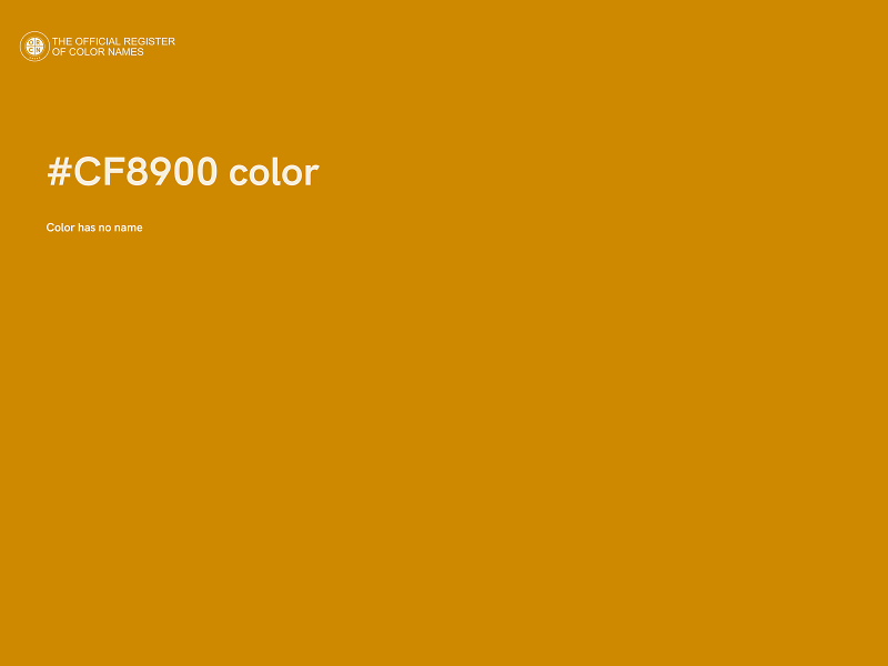 #CF8900 color image