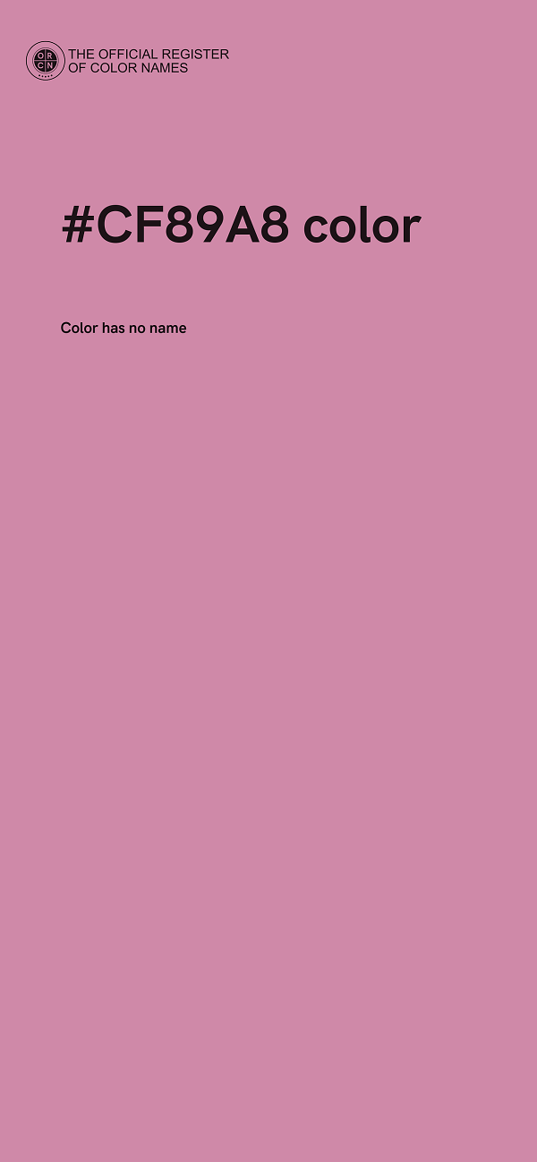 #CF89A8 color image