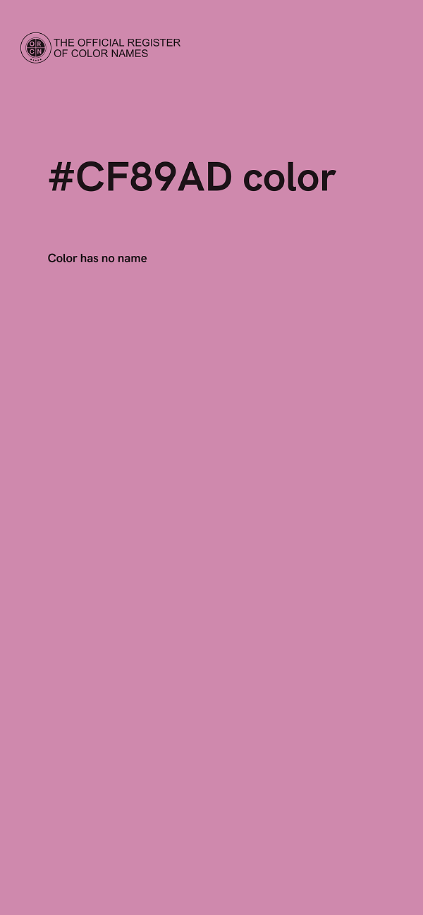 #CF89AD color image