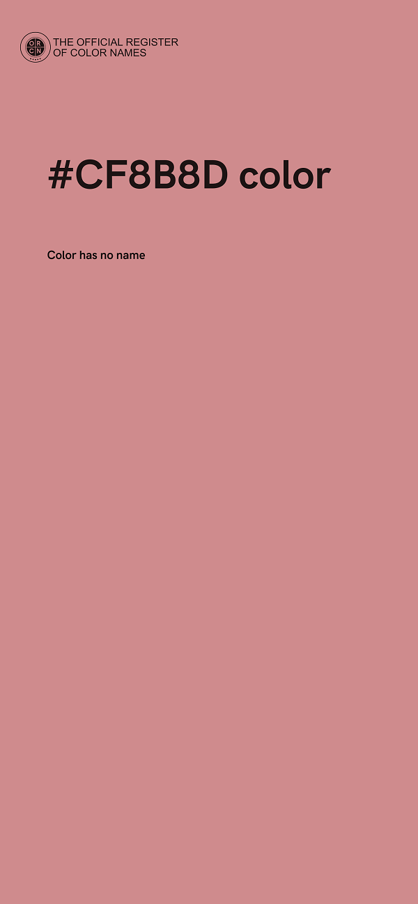 #CF8B8D color image