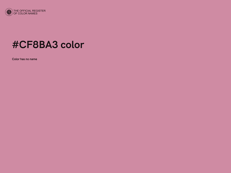 #CF8BA3 color image