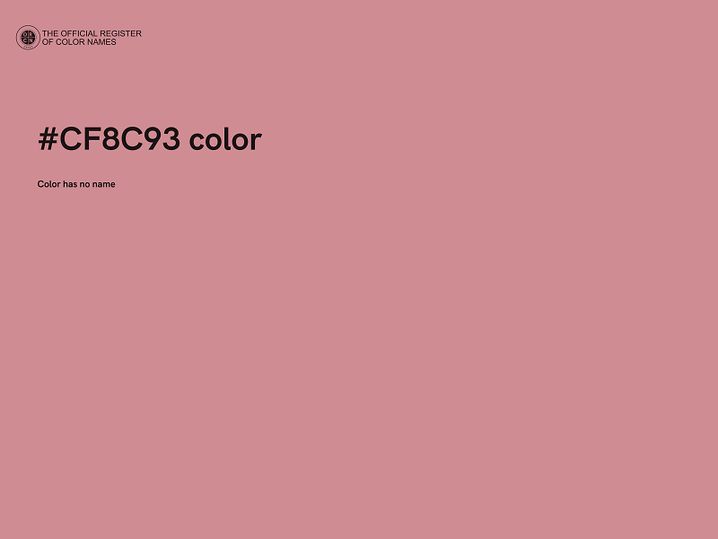 #CF8C93 color image