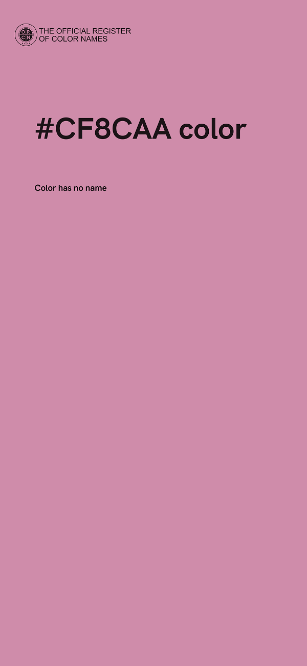 #CF8CAA color image