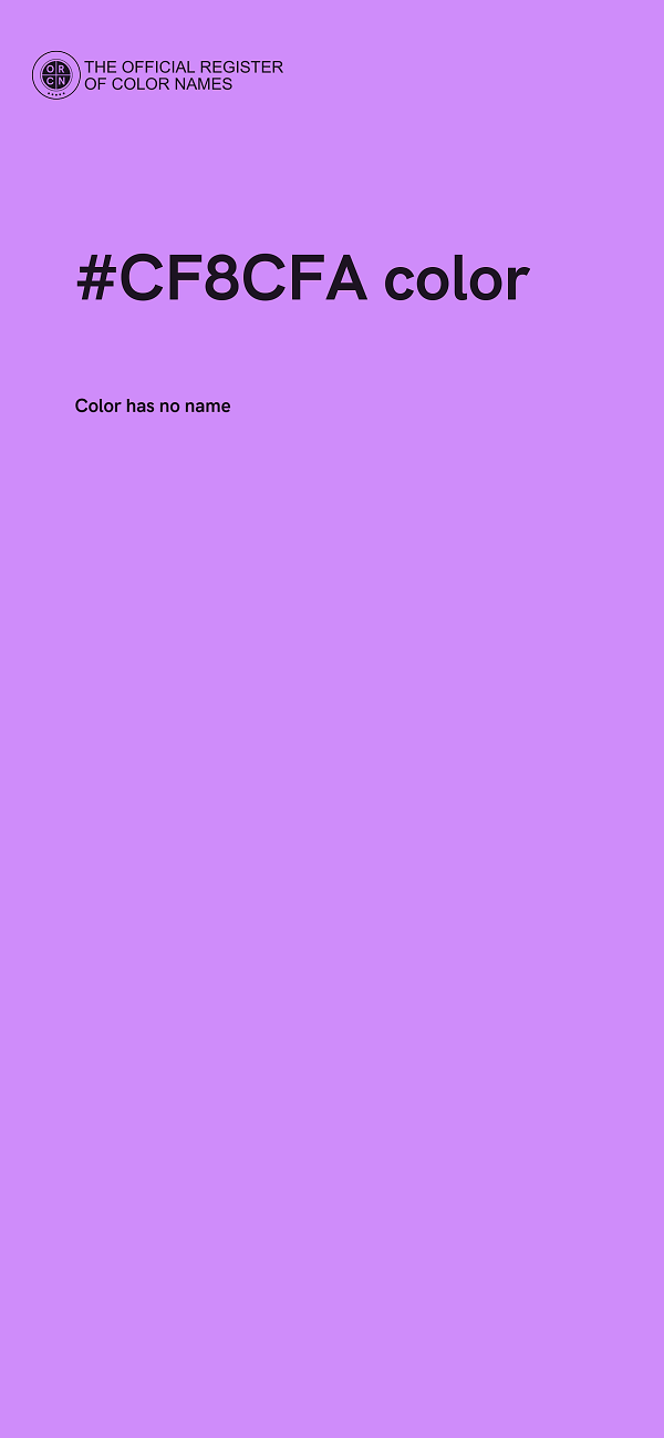 #CF8CFA color image