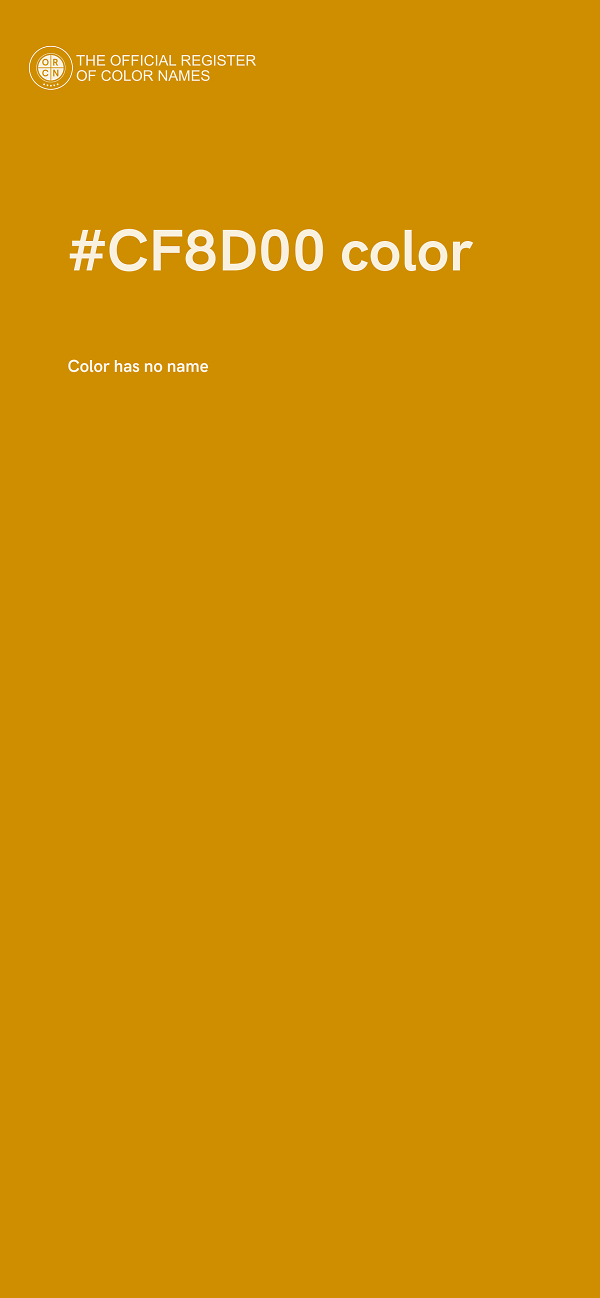 #CF8D00 color image