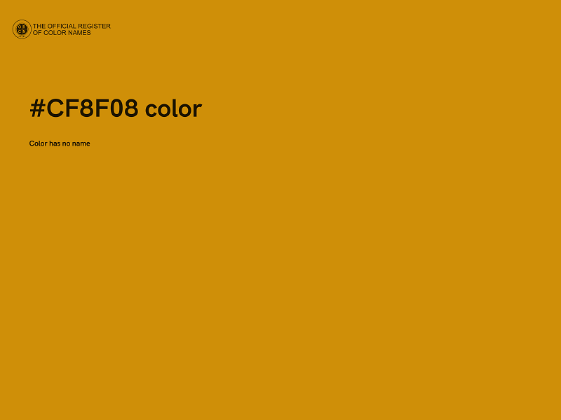 #CF8F08 color image