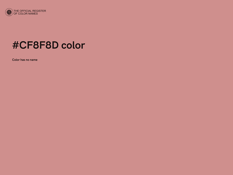 #CF8F8D color image