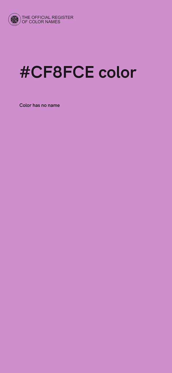 #CF8FCE color image