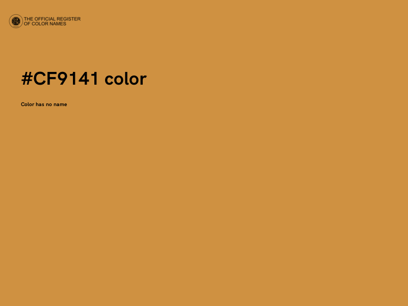 #CF9141 color image