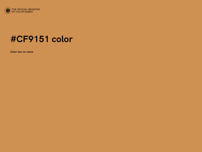 #CF9151 color image