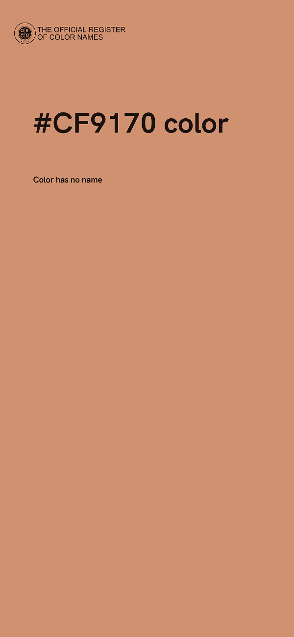 #CF9170 color image