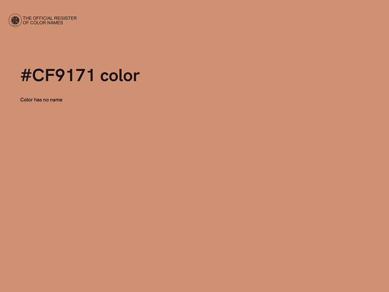 #CF9171 color image