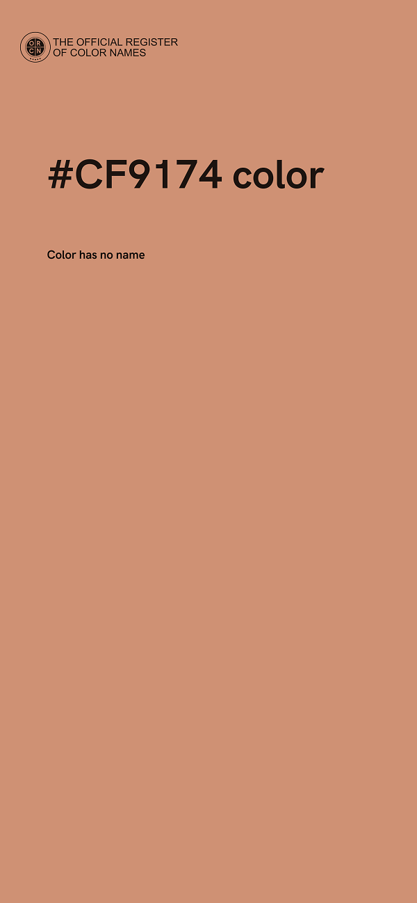#CF9174 color image