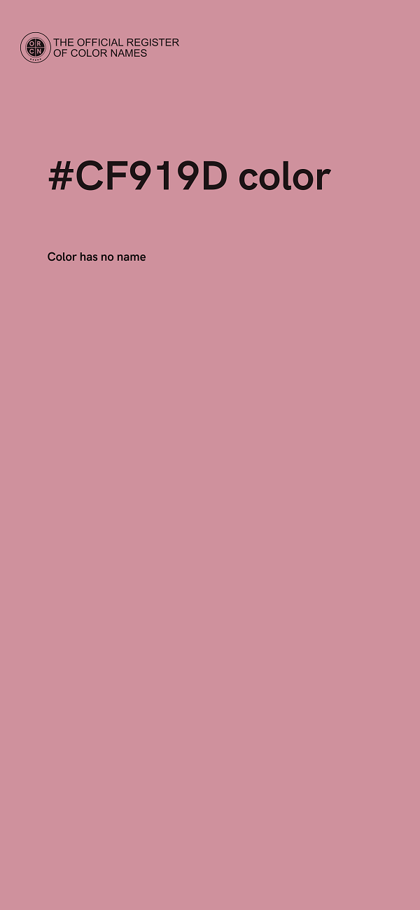 #CF919D color image