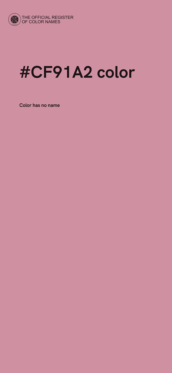 #CF91A2 color image