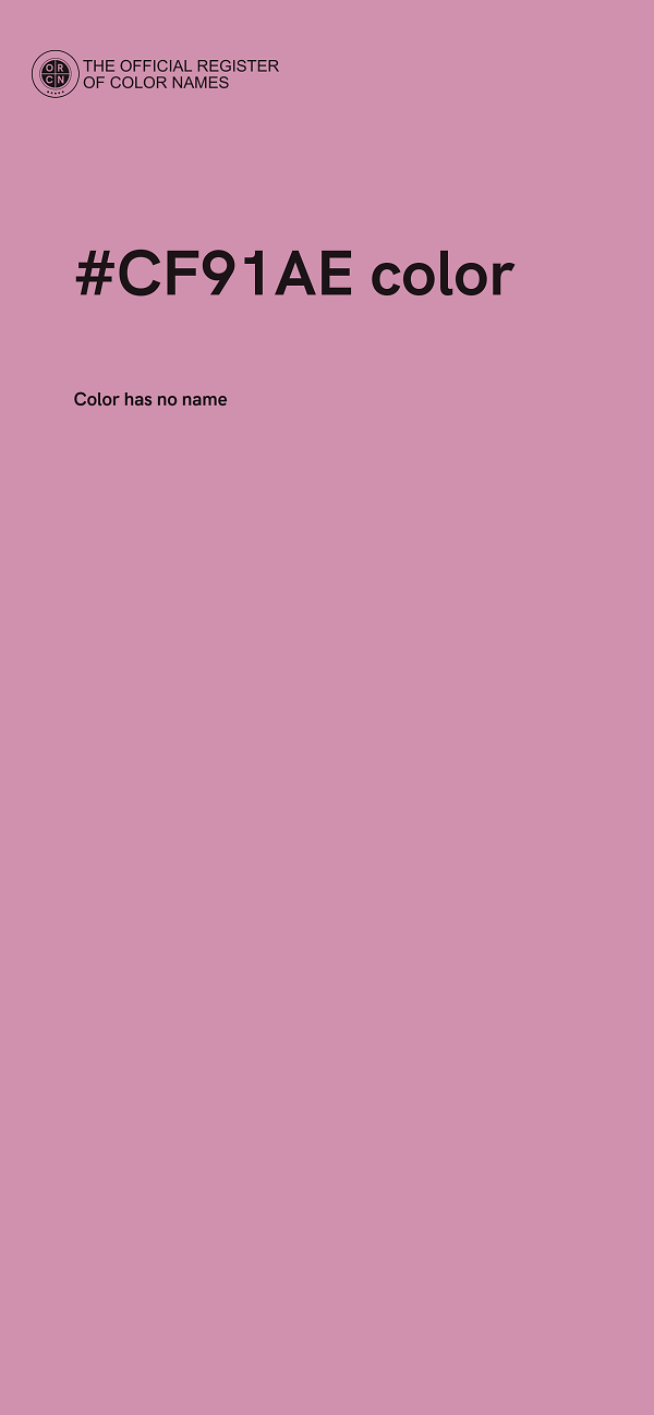 #CF91AE color image