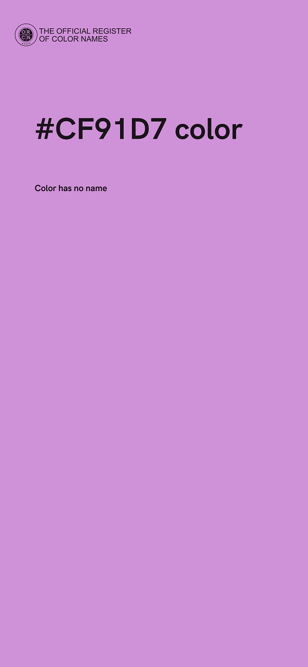 #CF91D7 color image