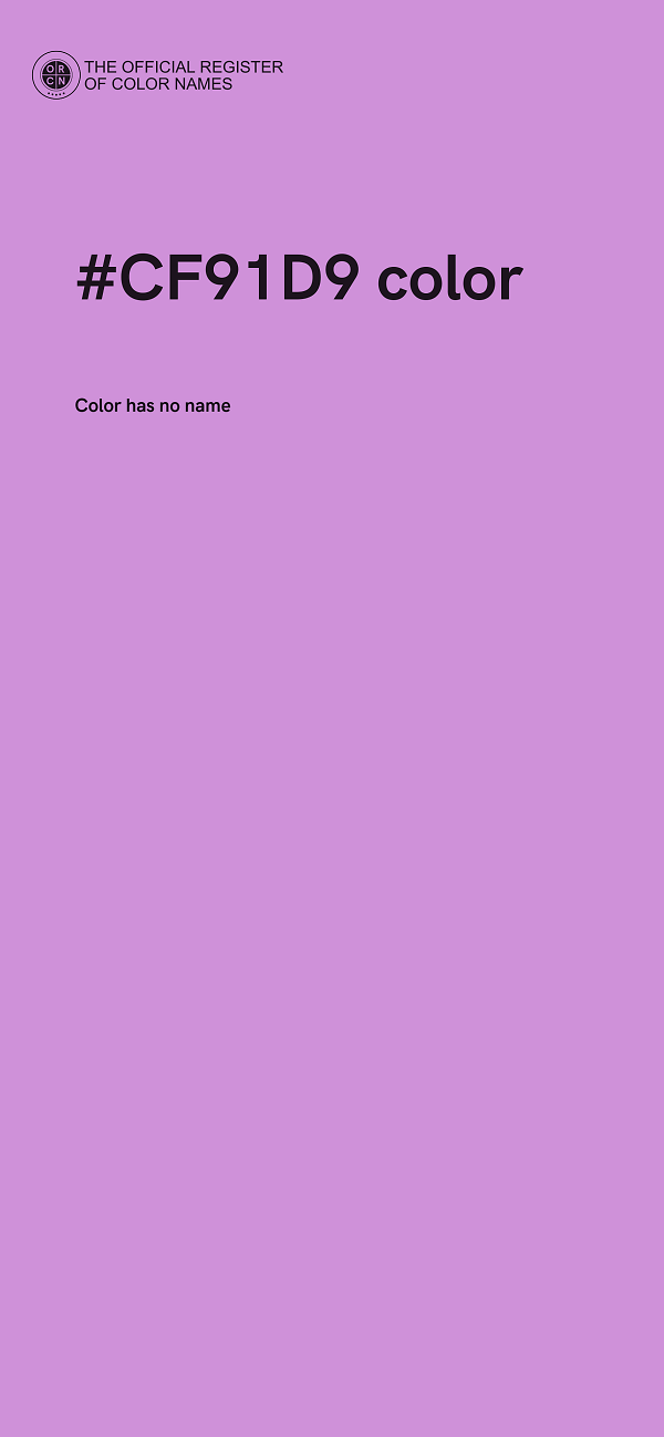#CF91D9 color image