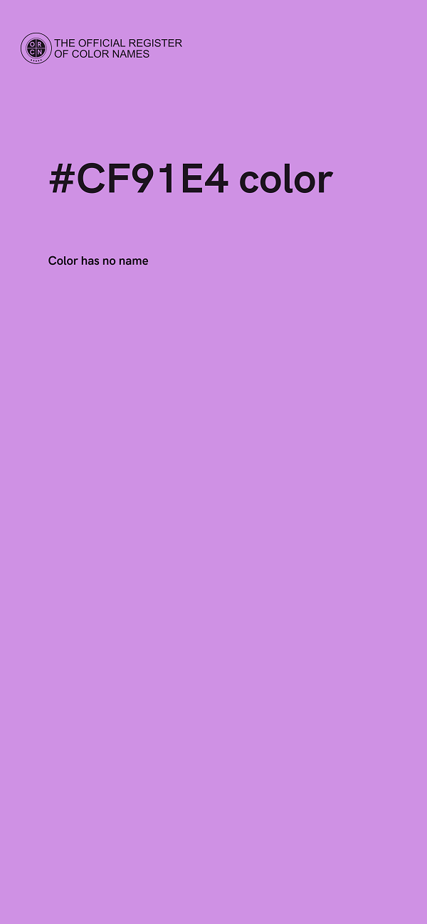 #CF91E4 color image