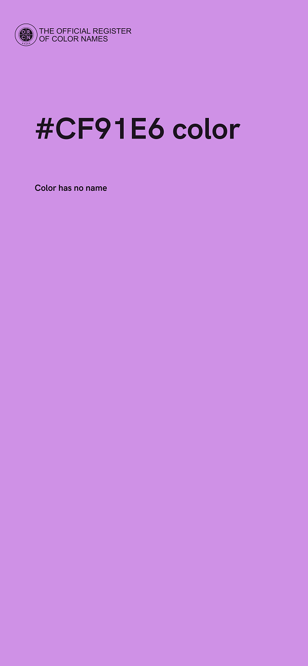 #CF91E6 color image