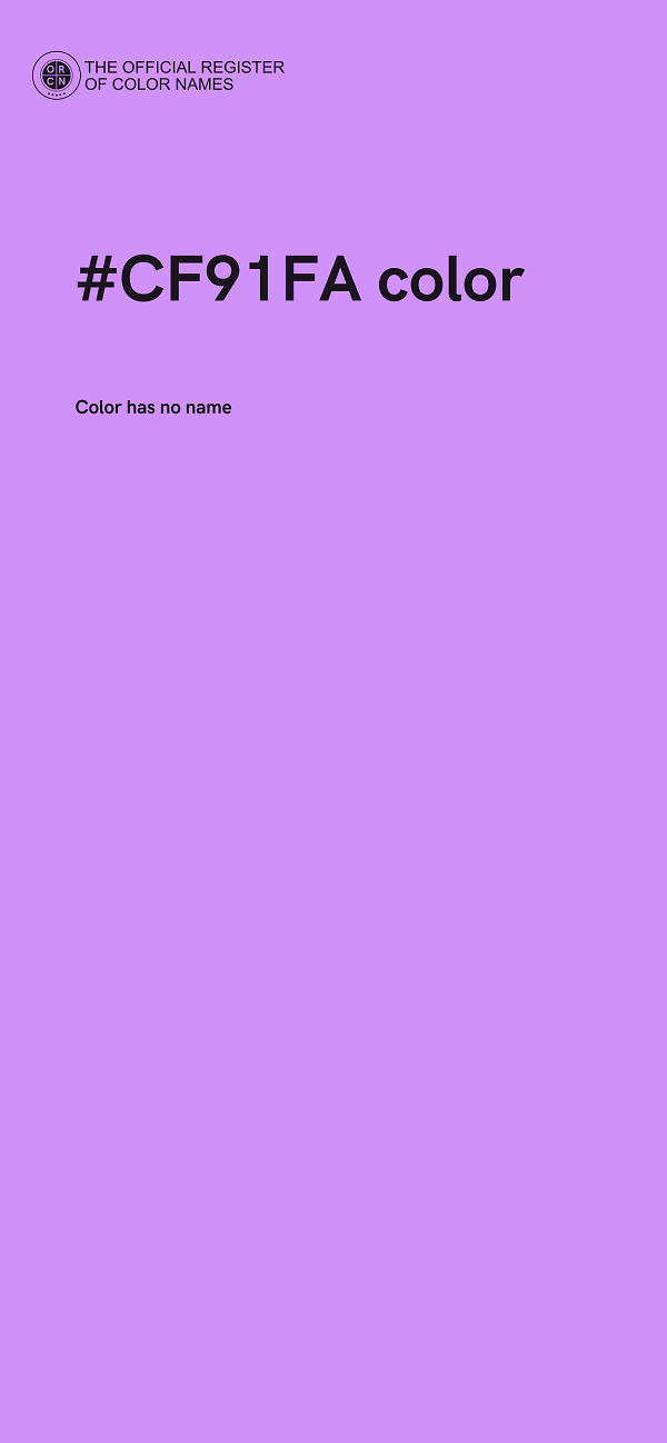 #CF91FA color image