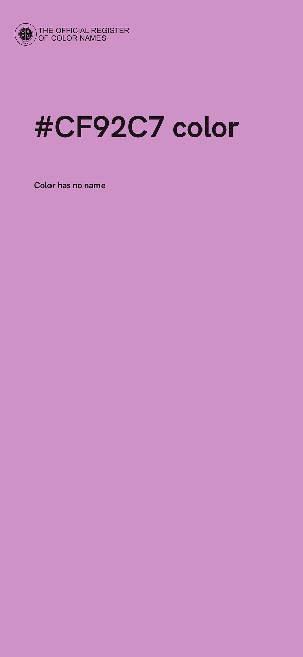 #CF92C7 color image