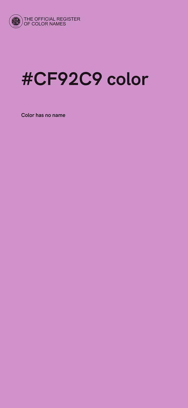 #CF92C9 color image
