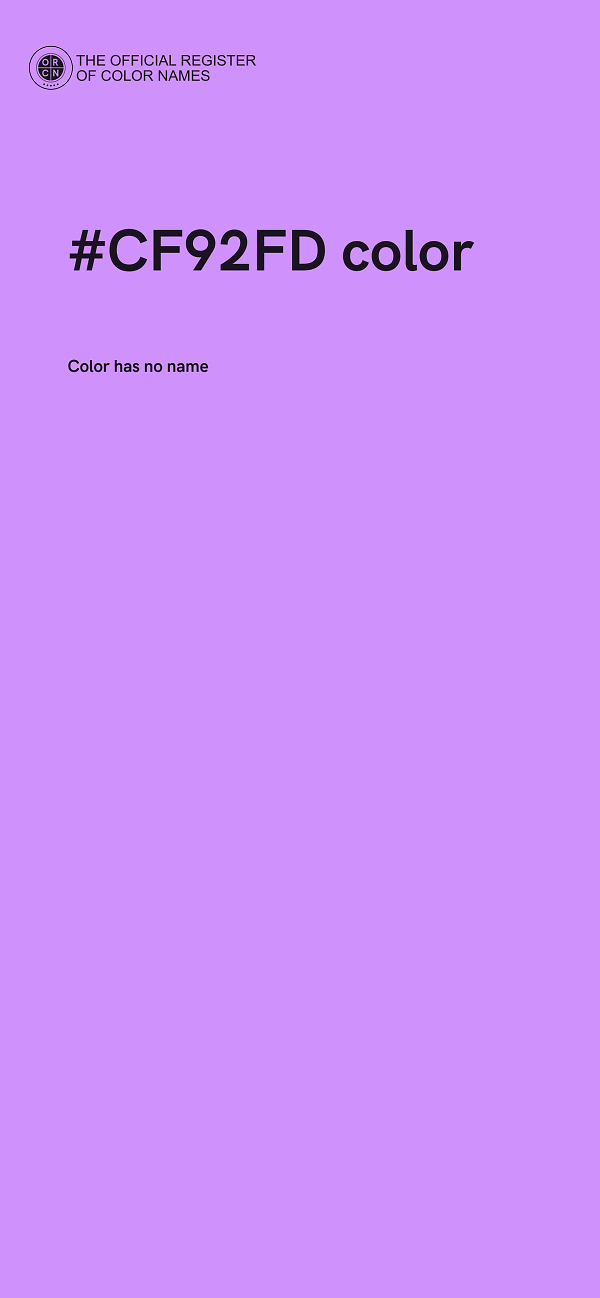 #CF92FD color image