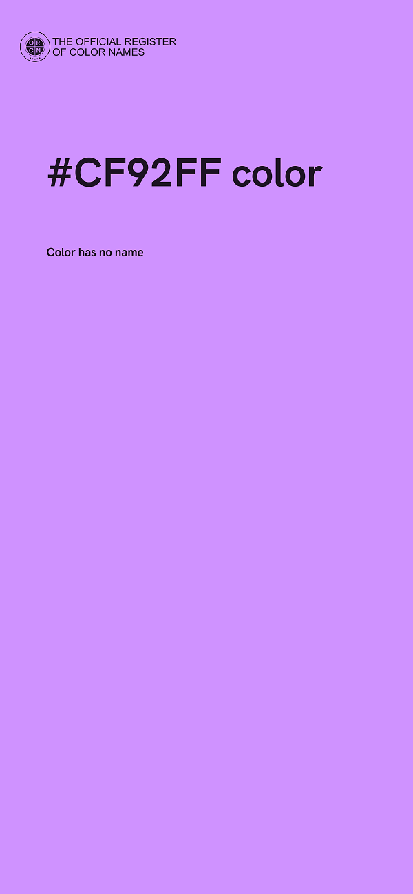 #CF92FF color image