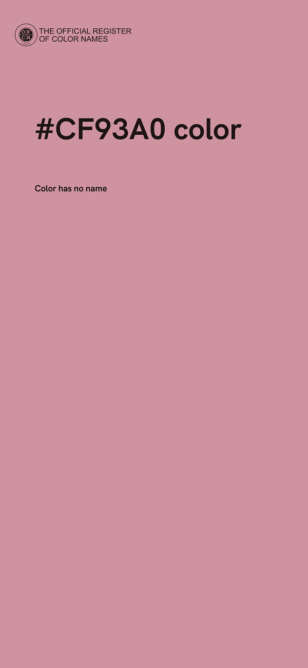 #CF93A0 color image