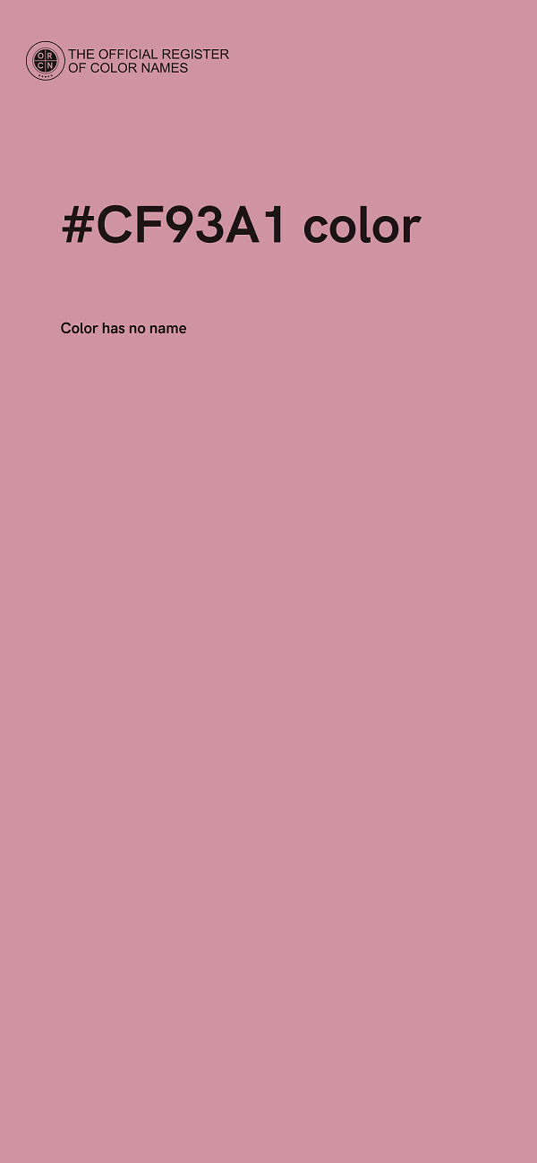 #CF93A1 color image