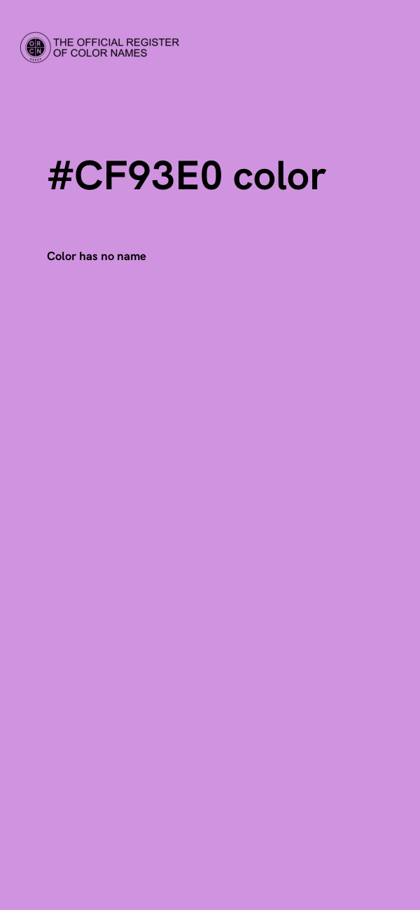 #CF93E0 color image