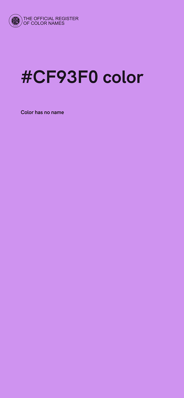 #CF93F0 color image