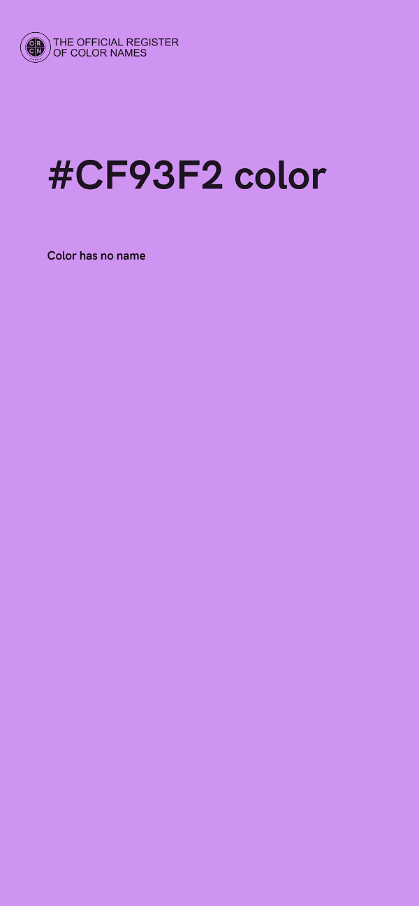 #CF93F2 color image