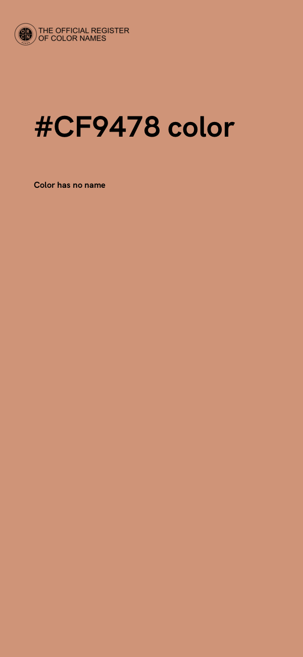 #CF9478 color image