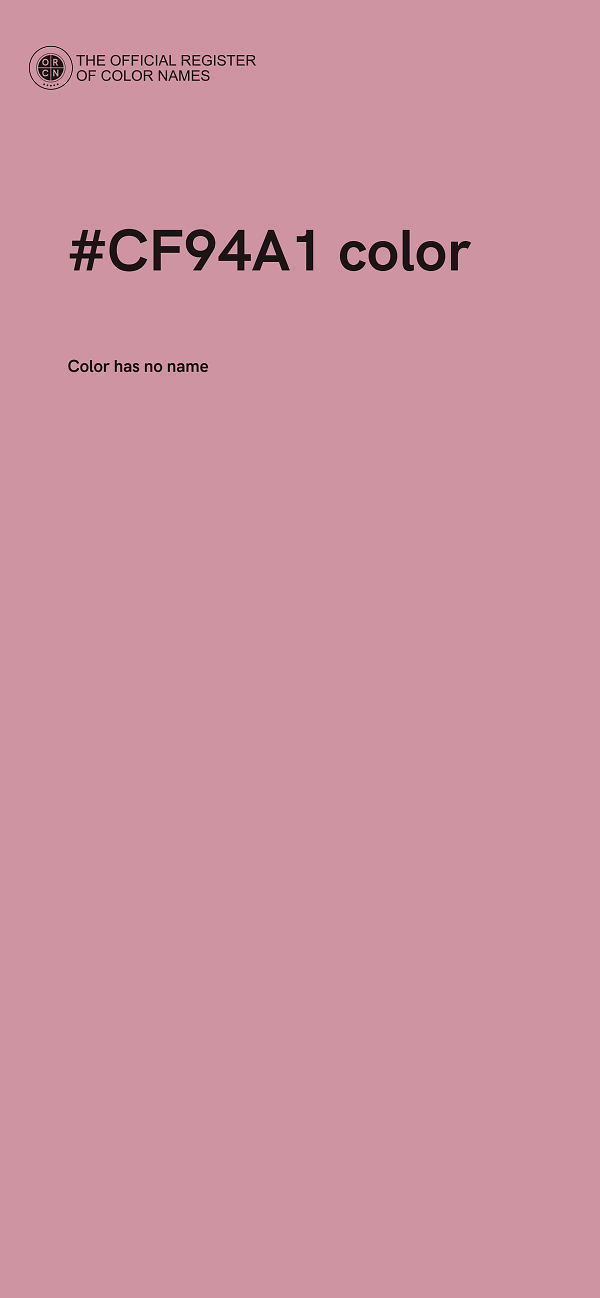 #CF94A1 color image