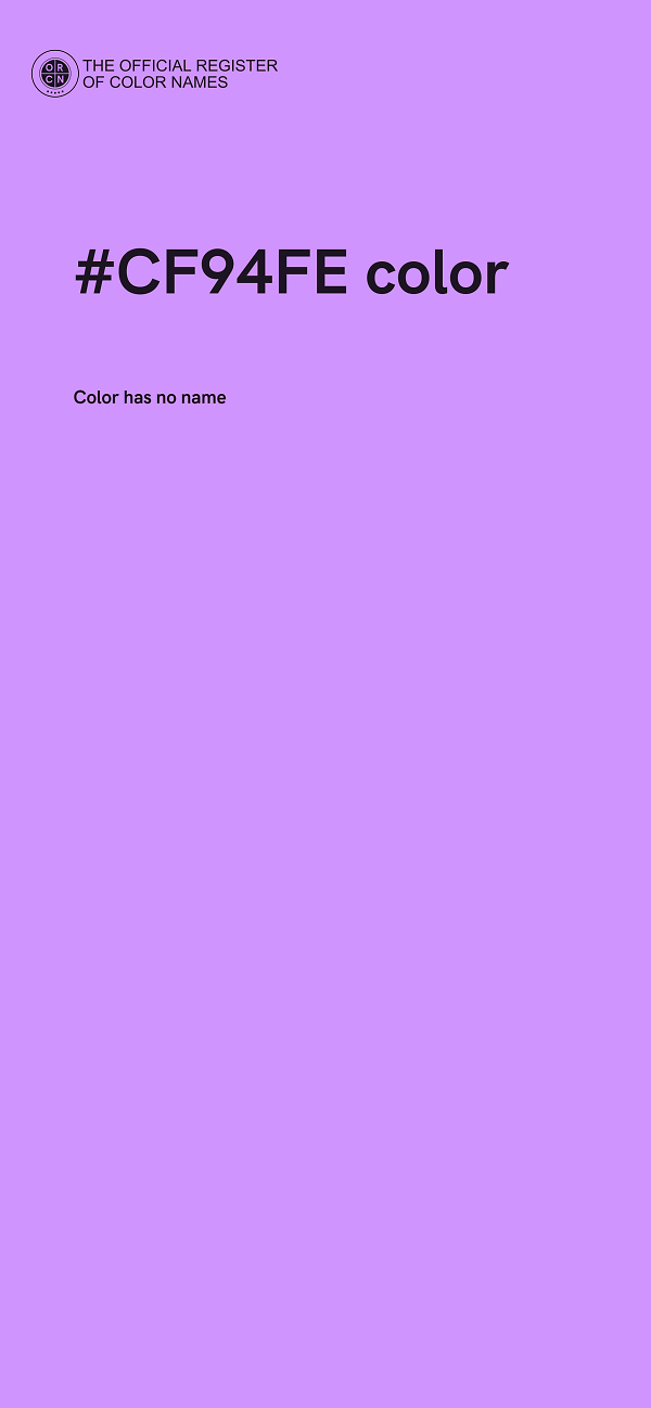 #CF94FE color image