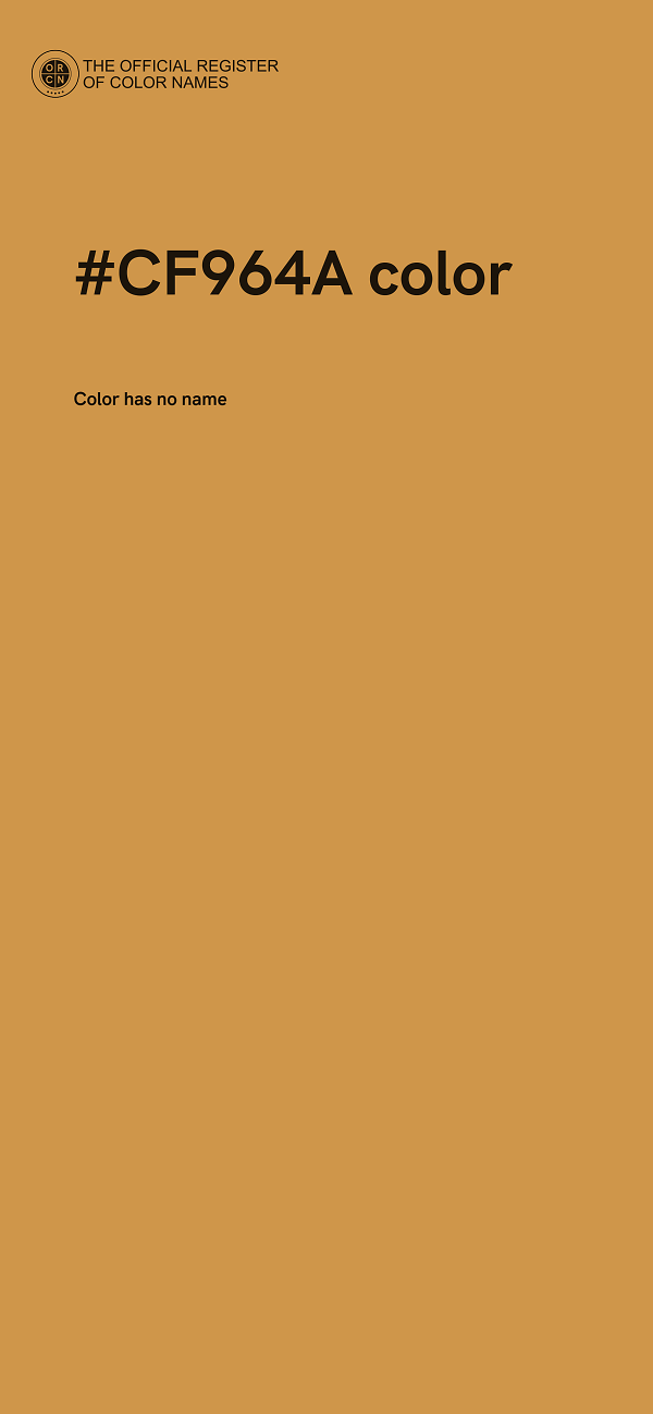 #CF964A color image