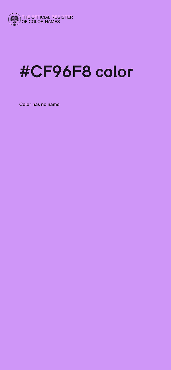 #CF96F8 color image
