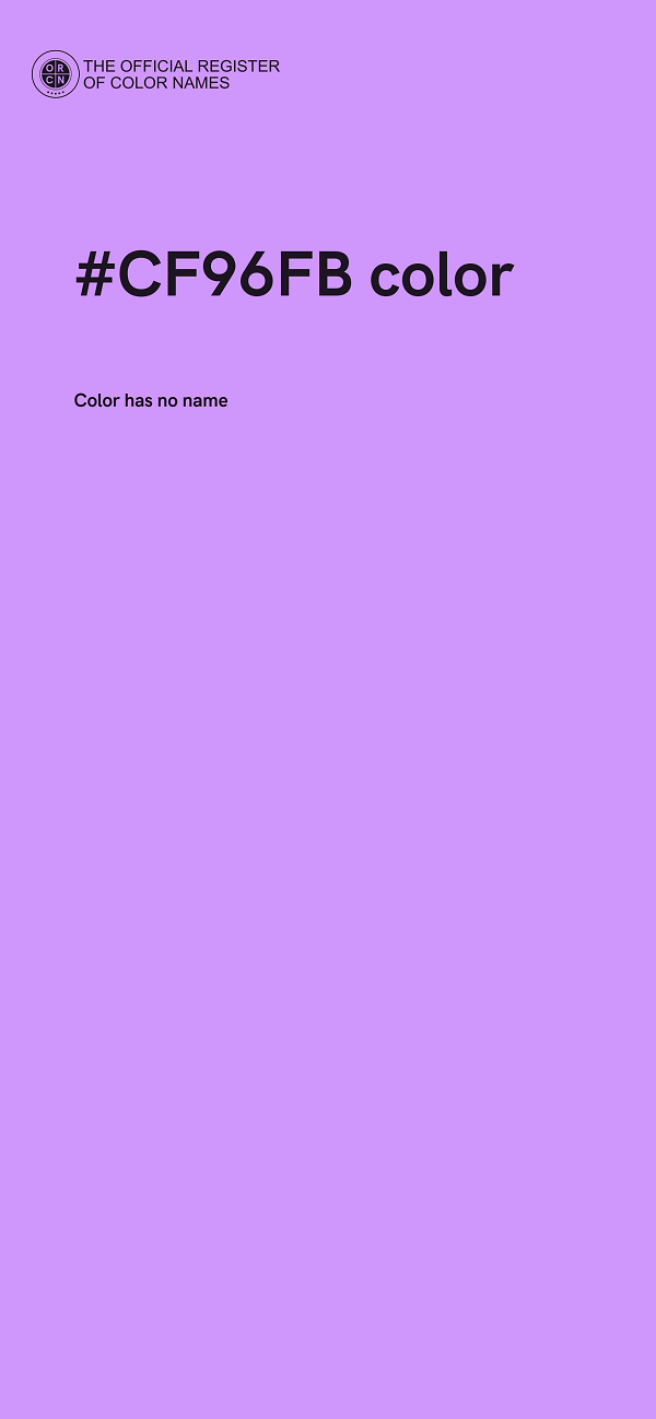 #CF96FB color image